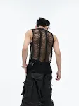 Broken Hollow Knitted Vest Slim Fit for men. A stylish, versatile vest, perfect for layering or wearing alone. Comfortab — photo 1