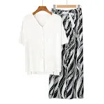 White Irregular Stripes