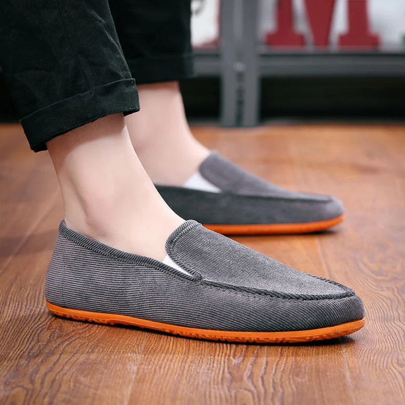Casual stoffen schoenen voor heren, ideaal voor autorijden en luie dagen. Comfortabele en ademende schoenen voor een ontspannen levensstijl. — foto 5