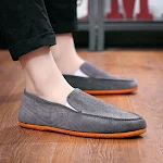 Casual stoffen schoenen voor heren, ideaal voor autorijden en luie dagen. Comfortabele en ademende schoenen voor een ontspannen levensstijl. — foto 5