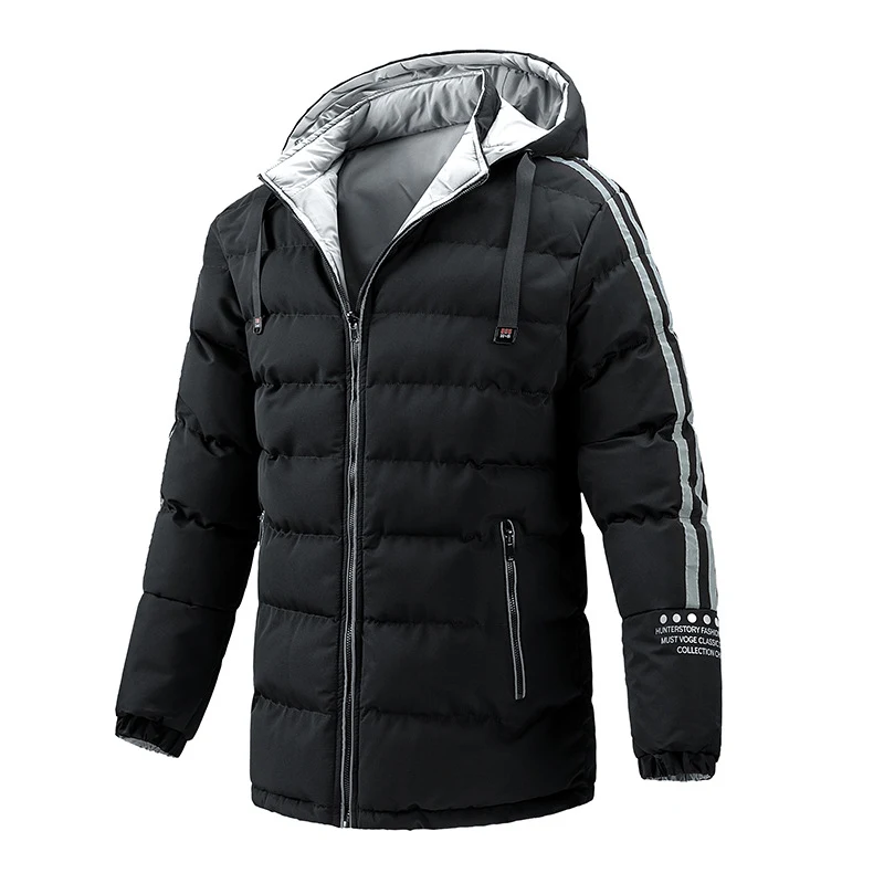 Men's Winter Hooded Cotton-Padded Jacket Double-Sided Bread Jacket, offering warmth and comfort, perfect for cold weathe — photo 4