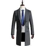 37 Wool Double Breasted Gray