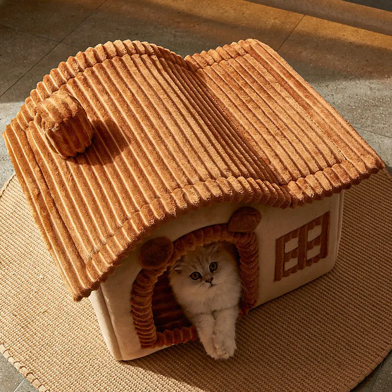 Title 7, Winter Warm Villa Enclosed Cat Litter, providin...