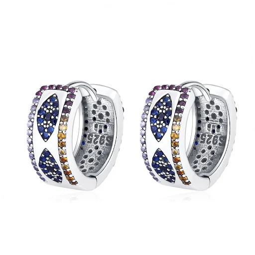 Title 5, Anillo de plata de ley 925 con ojo turco azul, ...