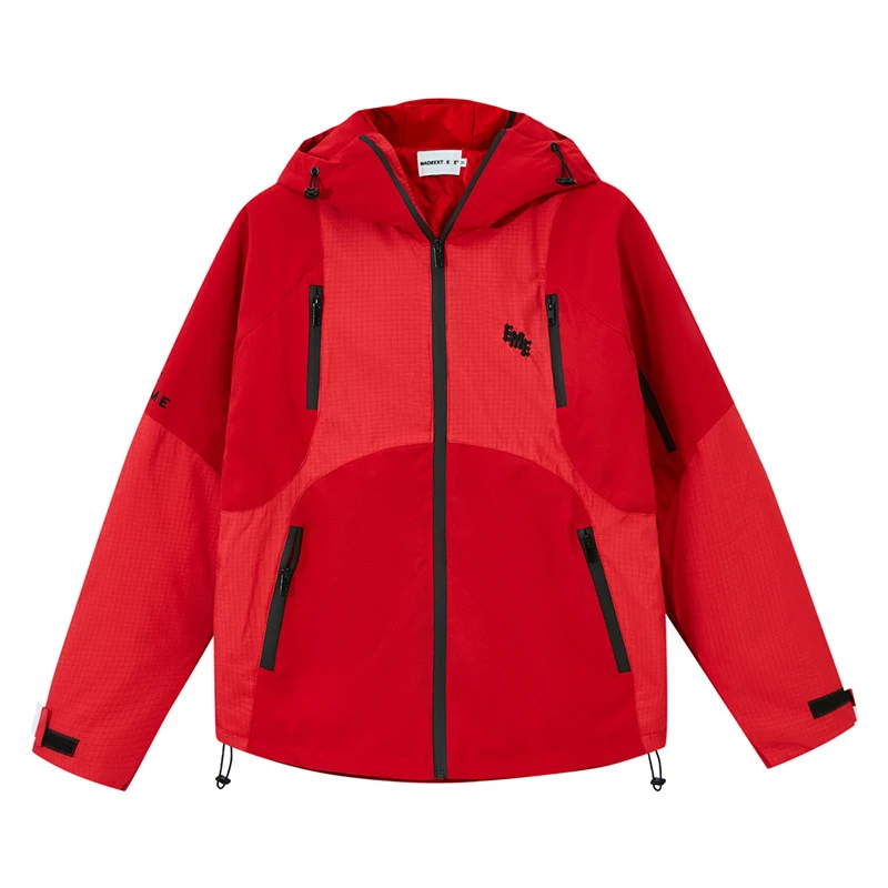American Style Retro Color Blocking Jacket With Thickened Hood for warmth and style. Stay cozy and fashionable with this — photo 6