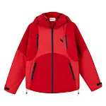 American Style Retro Color Blocking Jacket With Thickened Hood for warmth and style. Stay cozy and fashionable with this — photo 6
