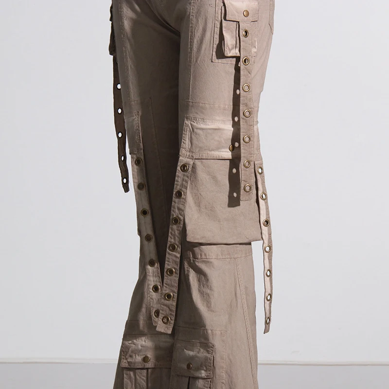 Damen Casual Jeans mit hoher Taille und ausgestelltem Bein Modische Hose für Frauen Bequeme Passform und stilvoller Look Ideale Wahl für Alltag und Freizeit. — foto 6
