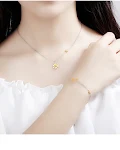 Colar de prata S925 feminino, acessório de moda essencial. Adicione elegância e sofisticação ao seu visual diário. Perfeito para mulheres estilosas. — foto 4