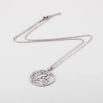 Colar de moda Calter com nó redondo mensal, um acessório fashion que complementa seu visual com elegância e sofisticação, ideal para mulheres. — foto 8
