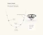 Corrente de clavícula elegante e de alta qualidade em prata esterlina com moissanite, luxo acessível para moda versátil. — foto 1
