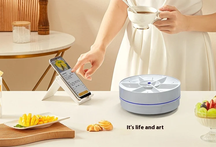 Title 1, Ultrasonic Portable Small Fruit and Vegetable W...