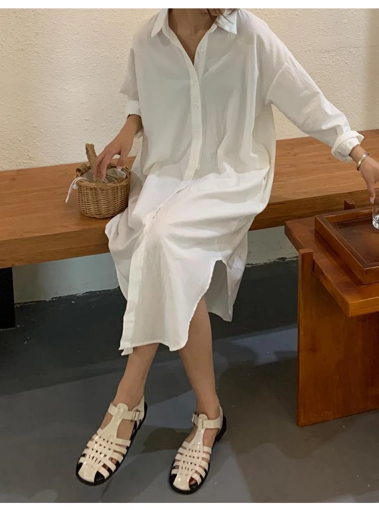 Title 5, V-neck Slimming Long Sleeve Loose Plus Size Shi...
