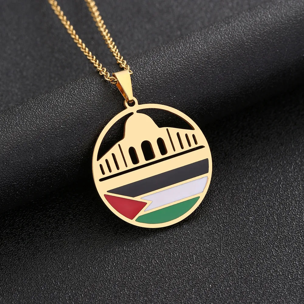 Colar Palestino para homens e mulheres. Demonstre sua solidariedade e orgulho. Design autêntico. Presente ideal para celebrar a cultura palestina. — foto 7