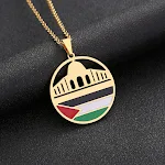 Colar Palestino para homens e mulheres. Demonstre sua solidariedade e orgulho. Design autêntico. Presente ideal para celebrar a cultura palestina. — foto 7