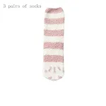 Calcetines de pata de gato coral grueso para mujer, cálidos y adorables. Suave vellón para pies cómodos y felices. Perfectos para el hogar y regalo. — foto 3