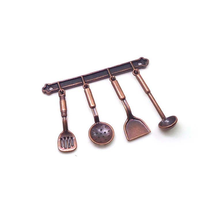 Doll House Accessories 112 Mini Kitchen Ladle 5-piece Set Model, perfect for creating realistic miniature culinary scene — photo 3