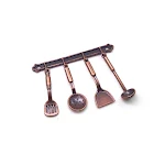Doll House Accessories 112 Mini Kitchen Ladle 5-piece Set Model, perfect for creating realistic miniature culinary scene — photo 3
