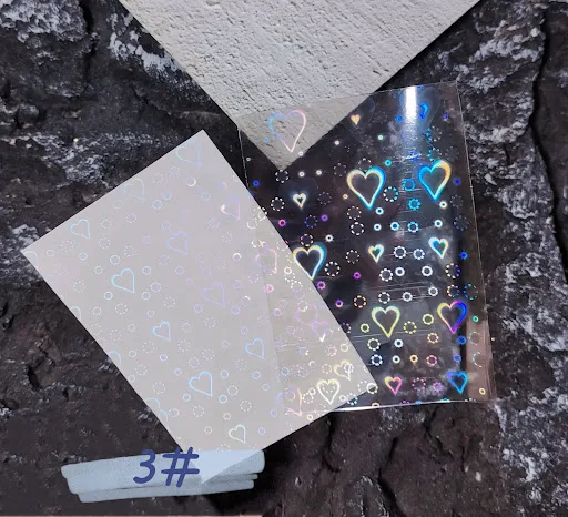 Title 1, Fashion Simple Nail Art Love Laser Sticker, Eas...
