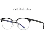 Matt black silver