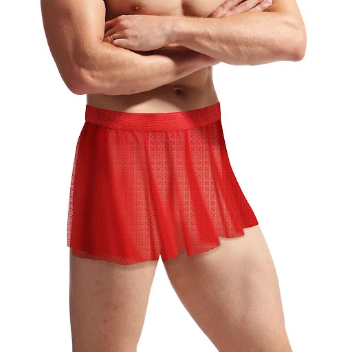 Title 22, Mens Sexy Lingerie Low Waist Mesh Pleats Big B...
