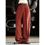 Pantalon large droit en laine pour femme, parfait pour les trajets quotidiens. Confort et élégance pour le travail et les déplacements. — photo 3