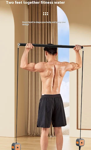 Title 4, Multifunctional Power Pump Chest Expander Adjus...