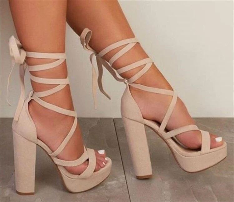 Fashion Runway Wasserdichte Plateau Sandalen mit Stiletto-Absatz und Riemen für Damen – stilvoll und bequem. — foto 3