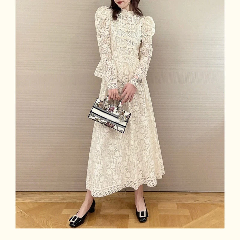 Title 4, Retro Dress Republic Of China Style White Lace ...