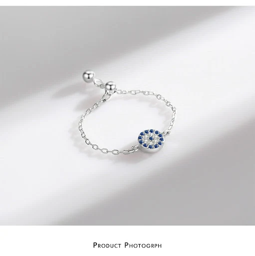 Title 2, Anel S925 de prata esterlina com micro diamante...