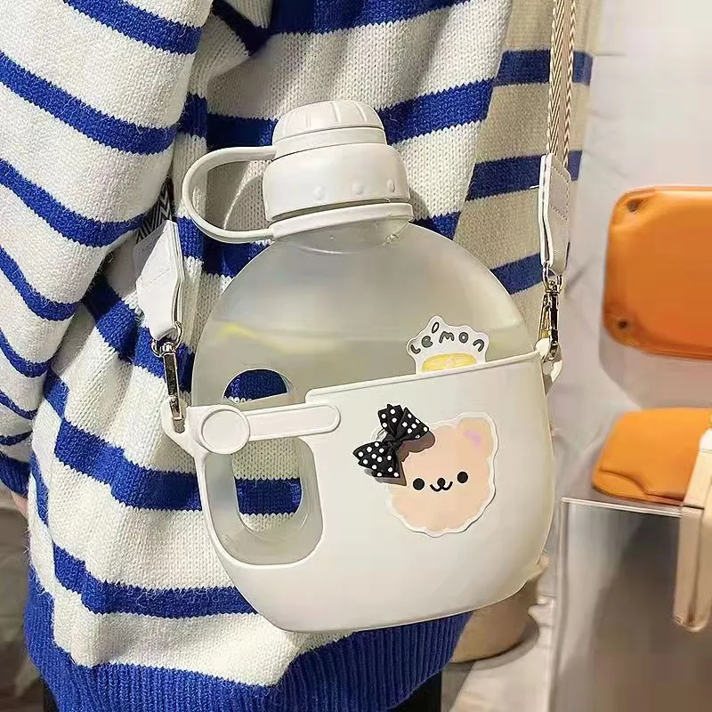 Large Capacity Straw Kettle Strap Plastic Cup, stay hydrated on the go, perfect for daily use, easy to carry, ideal for — photo 12