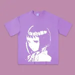 Printed Dark Wind Girls Lazy Base T-shirt — photo 2