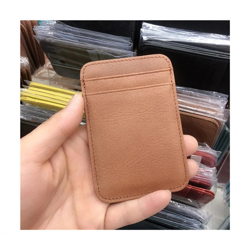 Title 4, Genuine Leather Mens Wallet Brown Coin Purse S...