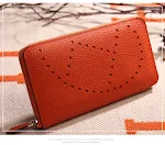 Women's Long Multifunctional Hollow Leather Wallet. Stay organized and stylish with this practical and elegant wallet. T — photo 8