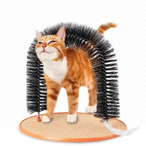 Funny Pet Massage Arch Automatic Brush Cats Toy Anti-skid Scratching Device Cat Itching Grooming Supplies — photo 2