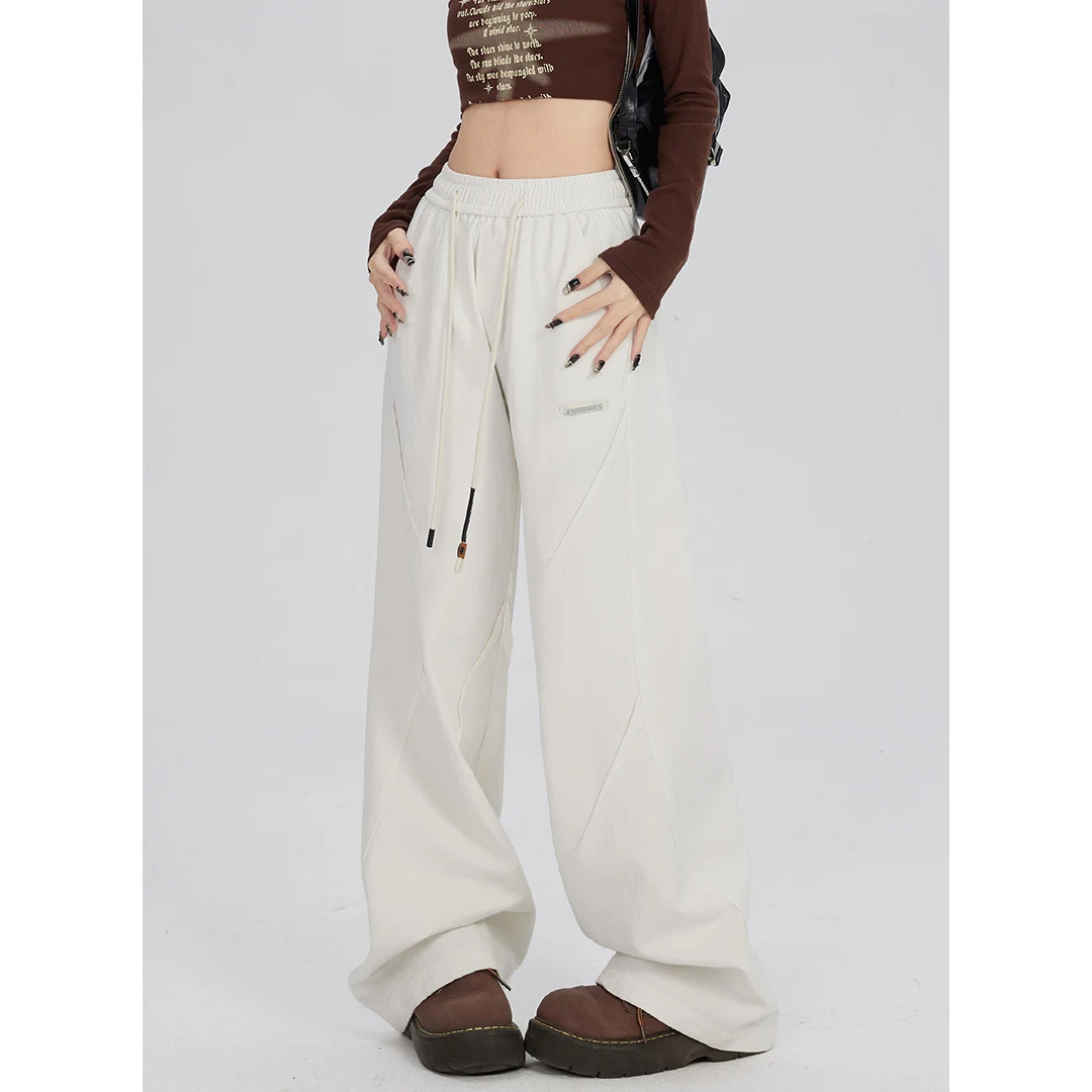 Title 4, Womens Straight Wide Leg Mopping Casual Pants,...