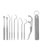 304 Stainless Steel Toothpick Portable Cleaning Tool – Reusable Dental Hygiene Solution – Compact and Effective Oral Car — photo 19