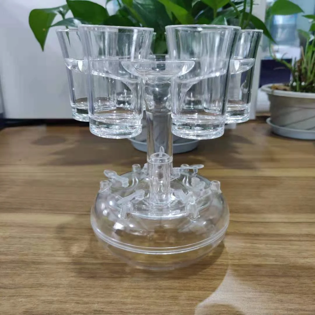 Title 2, 6 Shot Glass Dispenser and Holder for quick and...