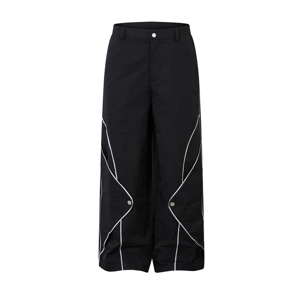 Heren casual sportbroek met rechte pijpen, ideaal voor training en vrije tijd. Comfortabel, stijlvol en bewegingsvrijheid. — foto 4