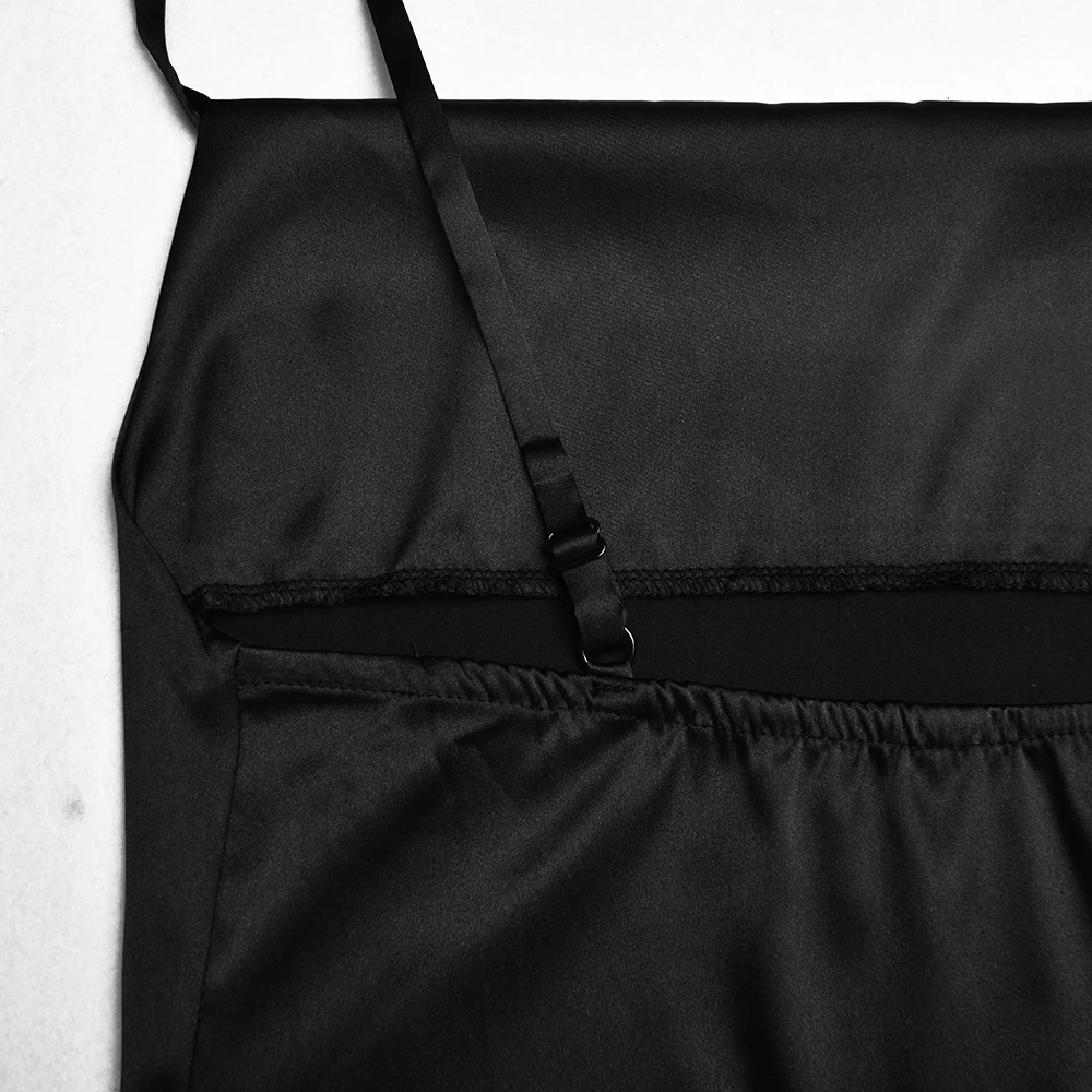 Title 27, Silky drawstring short dress home pajamas for u...