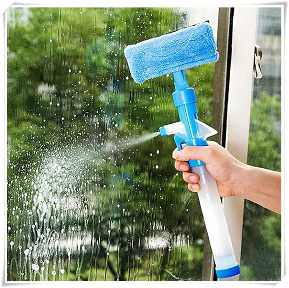 Multifunktionaler Fensterputzer für hohe Fenster Reinigen Sie hohe Fenster einfach und sicher mit diesem ergonomischen, ausziehbaren Wischer — foto 2