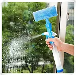 Multifunktionaler Fensterputzer für hohe Fenster Reinigen Sie hohe Fenster einfach und sicher mit diesem ergonomischen, ausziehbaren Wischer — foto 2