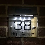 Solar Powered Doorplate Light with Digital Address, Illuminated House Number and Warning Sign for Enhanced Visibility an — photo 9