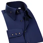 Navy blue button