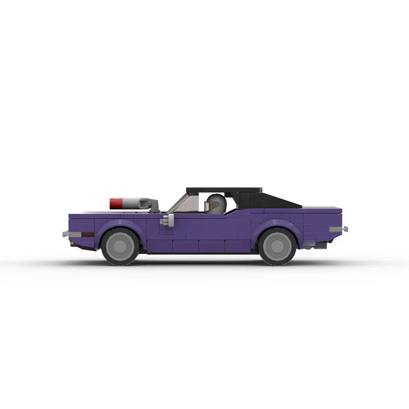Bloques de Construcción Automontables Coche Dodge 1970 Serie 8 Grid, Estimula Creatividad y Velocidad en Construcción, Ideal para Niños y Adultos. — foto 8