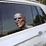 3D Auto Fenster Aufkleber Zombie Vinyl Halloween Horror. Verwandle dein Auto in ein gruseliges Meisterwerk mit diesen gruseligen Aufklebern. — foto 8