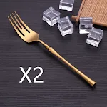 2pcs Main fork Gold