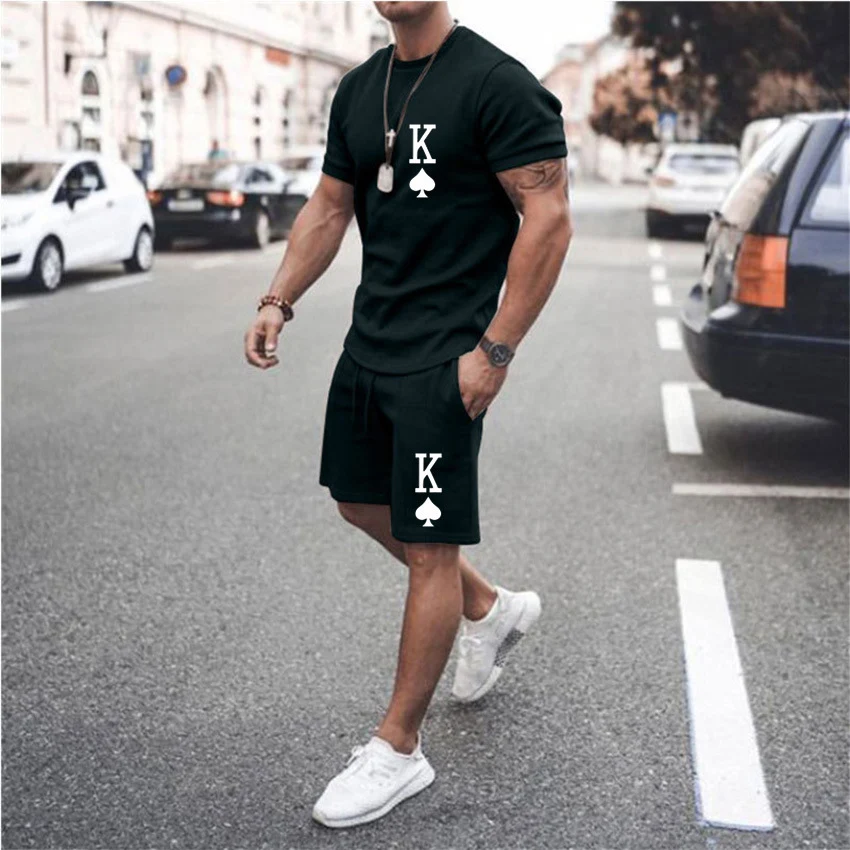 Men's European and American Spring Summer Clothing Slim Fashion Casual Printing Suit, perfect for a stylish and comforta — photo 47