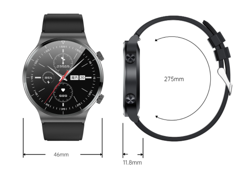 Title 6, Smartwatch com lembrete de mensagens, monitoram...