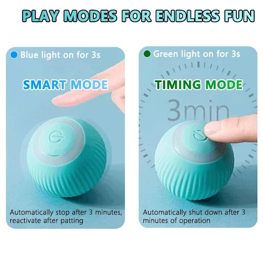 Cat Interactive Ball Smart Cat Toys Indoor Automatic Rolling Magic Ball Electronic Interactive Cat Toy Cat Game Accessor — photo 5