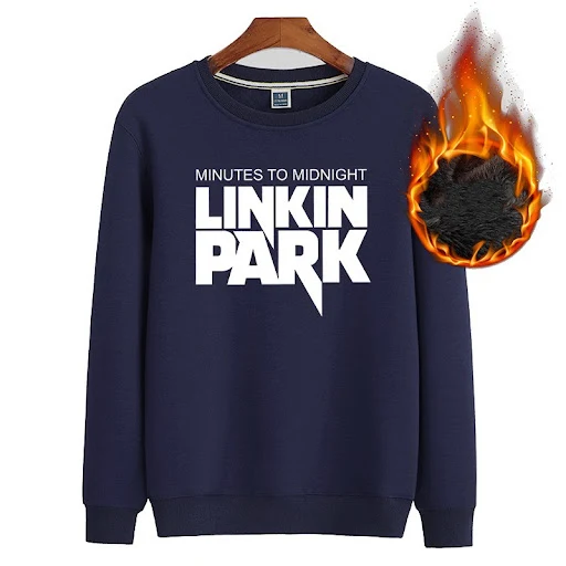 Title 4, New plus velvet mens round neck letter couple ...